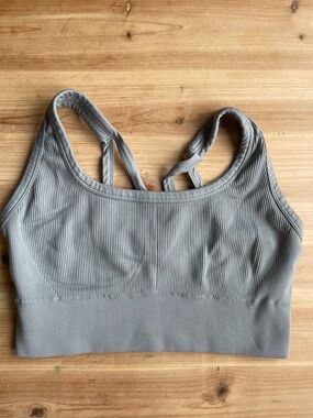 Aerie Ribbed Stretch Sports Bralette Crop Top